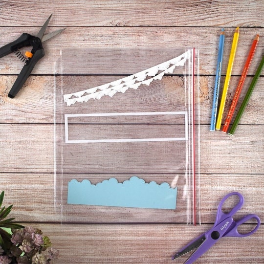 3-Pocket Zipper Binder Page - Scrapbooking, Cardmaking, and Paper crafting - Side Load - 10 Pack