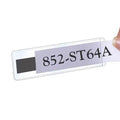 Magnetic Clear Plastic Shelf Label Holder - 1" x 4"