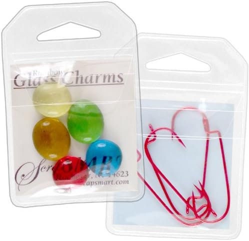 Jewelry Making Storage & Craft Display Pouches - with Flap Closure - 2 3/16" x 2 3/8"