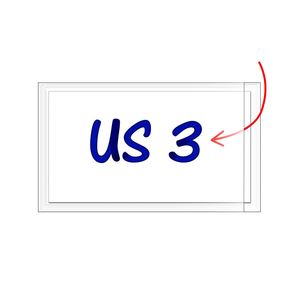StoreSMART Peel & Stick Label Holders - 1 1/4" x 2 1/2" - Open Short