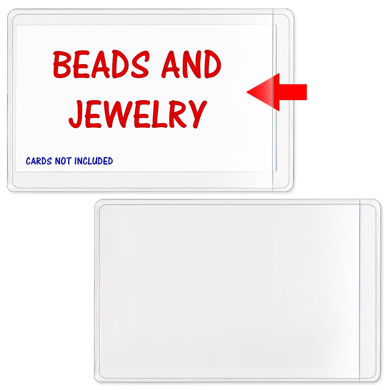 StoreSMART - Peel & Stick Label Holders - 2 1/16" x 3 7/16" - Open Short