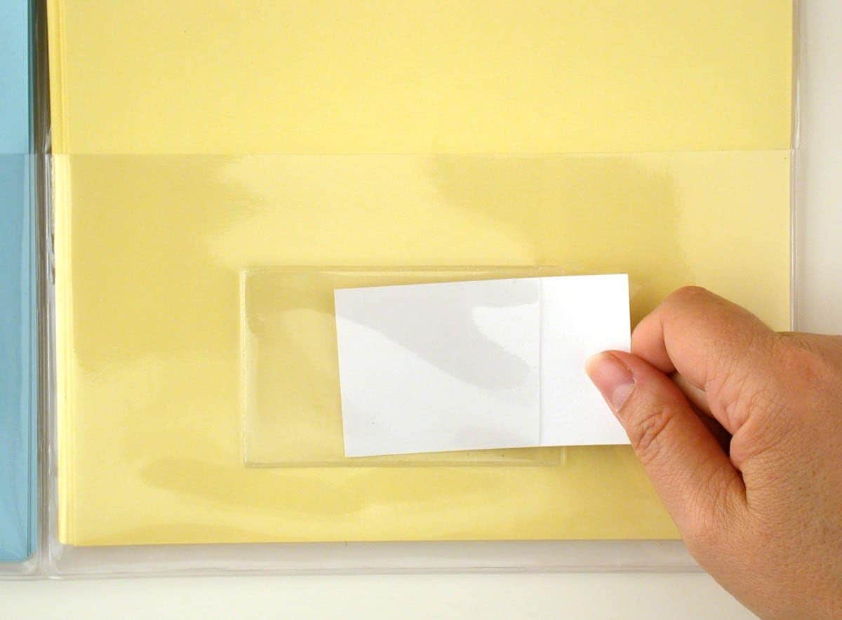 Clear Plastic Folder with Pockets – Business Card Holder, Durable Vinyl (P222NS)