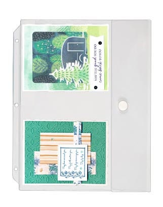 Portfolio Clear Pocket Binder Page with Hook and Loop Closure
