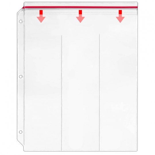 3-Pocket Zipper Binder Page - Scrapbooking, Cardmaking, and Paper crafting