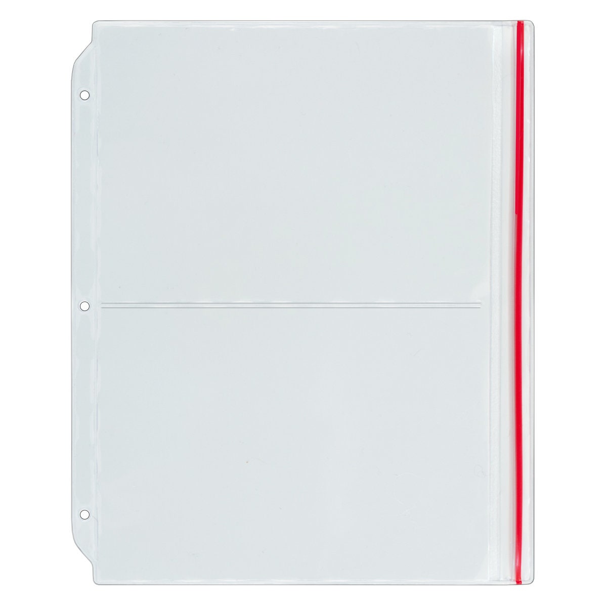 Multi-Pocket Zipper Binder Page for Embroidery Floss Storage – 2 Pocket