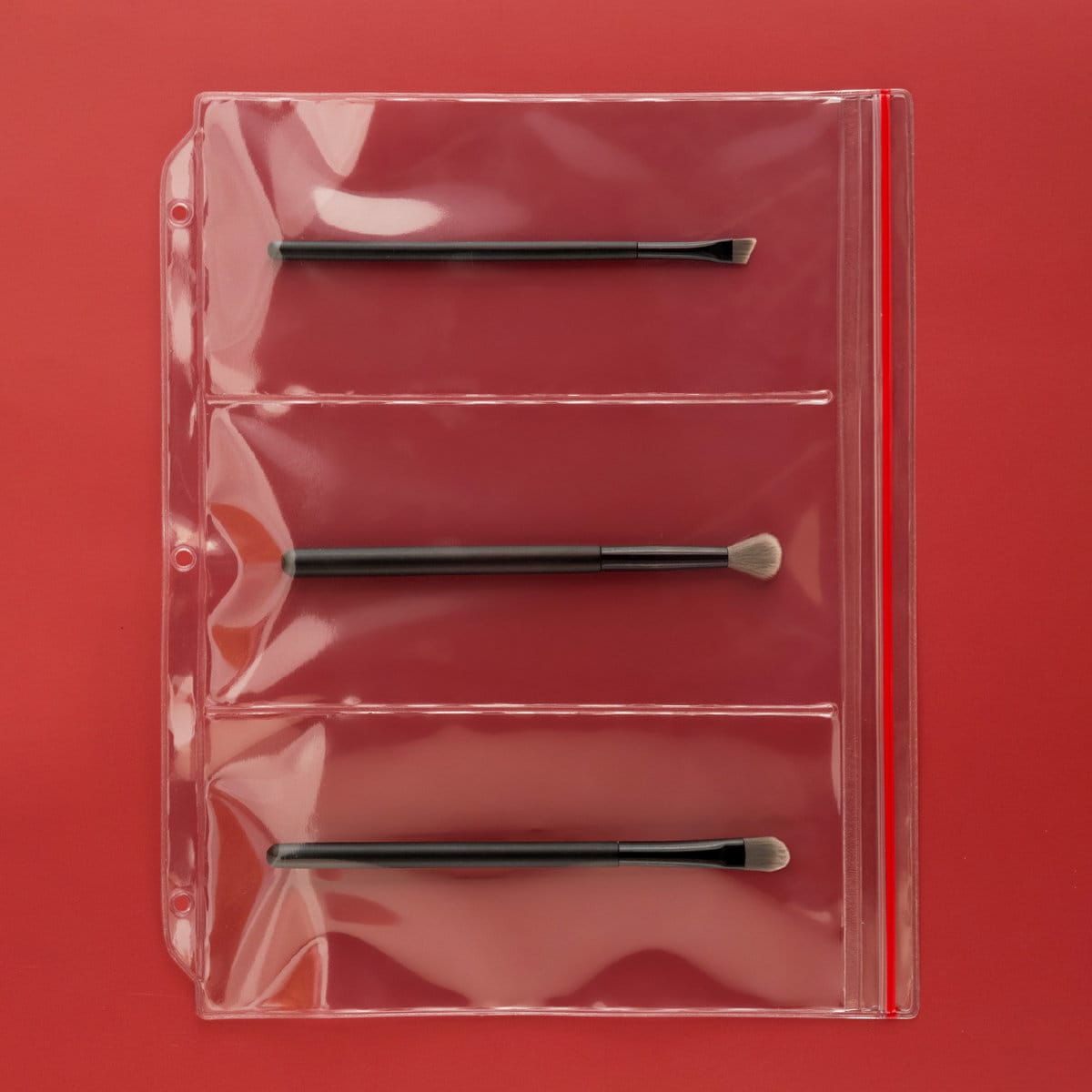 StoreSMART - Multi-Pocket Zipper Binder Page for Crafting & Knitting Supplies - 3 Pocket