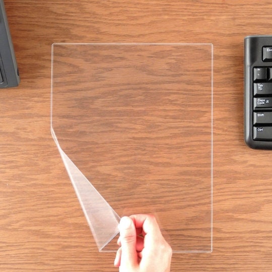 Dry Erase Clear Adhesive Sheet - Letter Size - 10 Pack