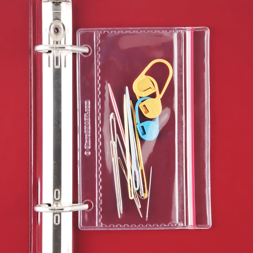 Binder Zipper Case for Needles and Notions - 2 1/8” x 5 1/8”
