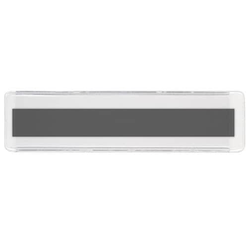 Magnetic Clear Plastic Shelf Label Holder - 1" x 4"