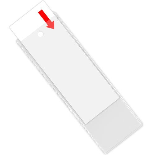Plastic Bookmark Covers with Tassel Hole - Clear Plastic
