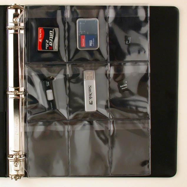 9-Pocket Binder Pages – SD Card & Flash Drive Storage – ScrapSMART