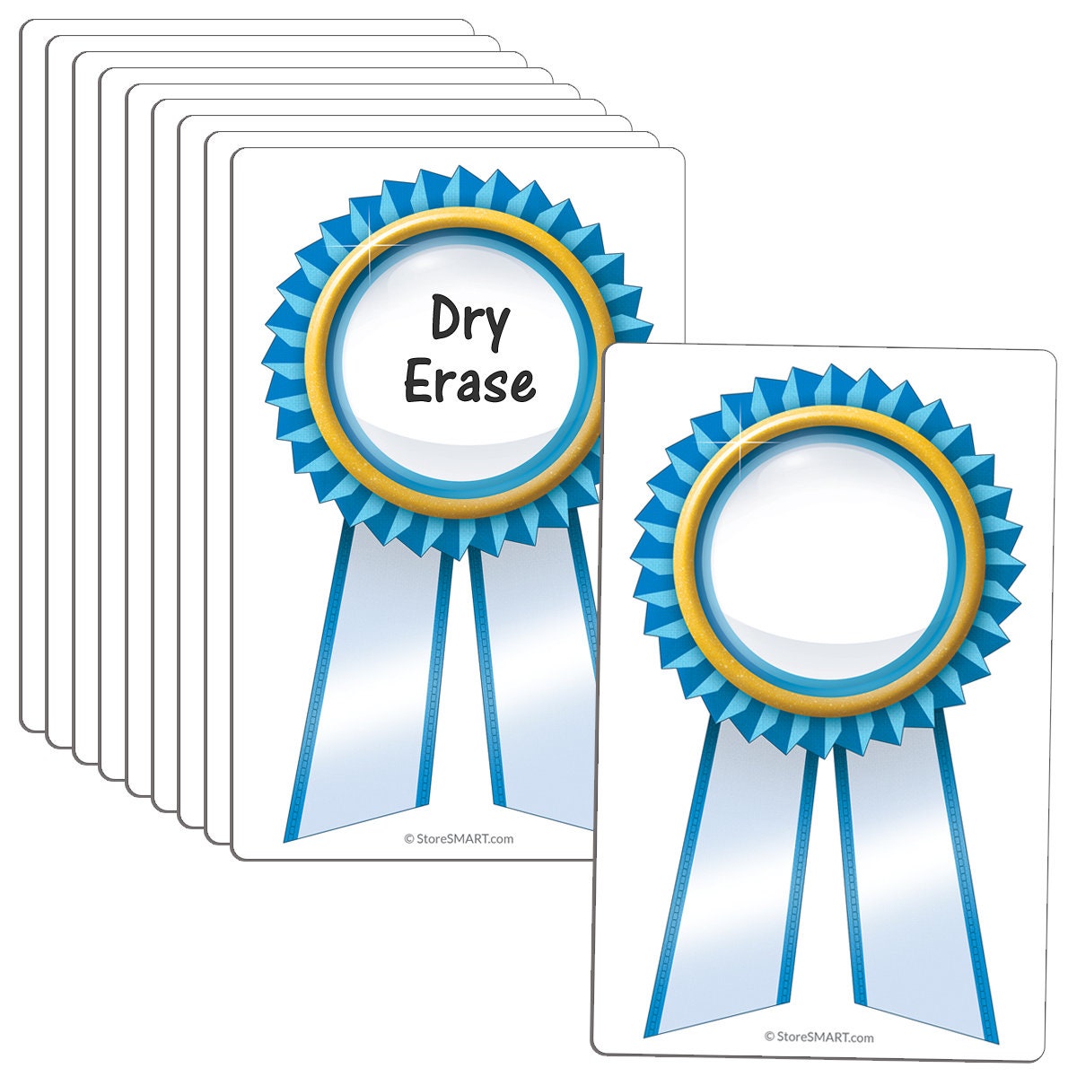 StoreSMART 3 1/2” x 5 1/2” Magnetic Award Ribbons Variety 12 Pack