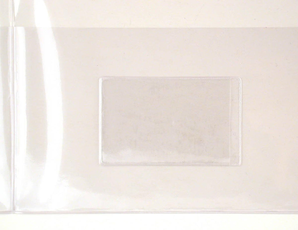 Clear Plastic Folder with Pockets – Business Card Holder, Durable Vinyl (P222NS)