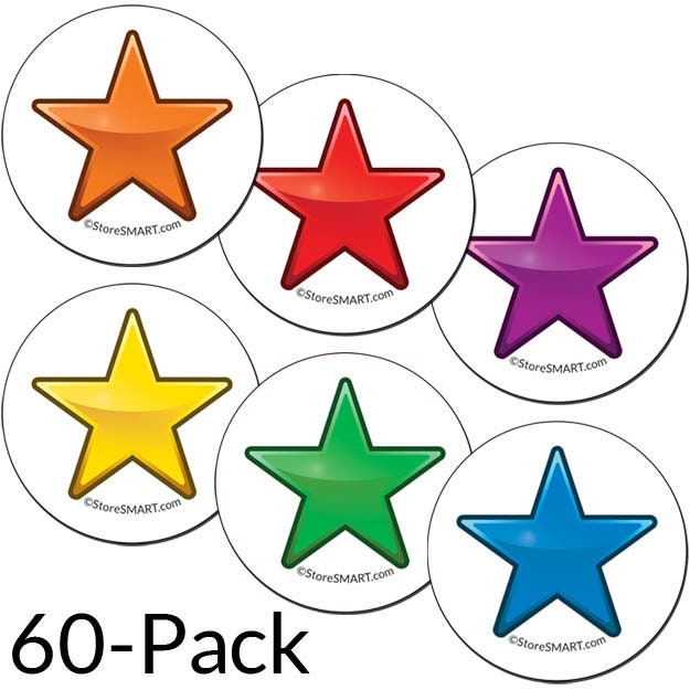 Star Magnets Rainbow - each color included