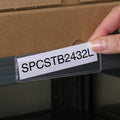 Peel & Stick 1" x 4" Shelf Tag/Label Holders - Open Long Side