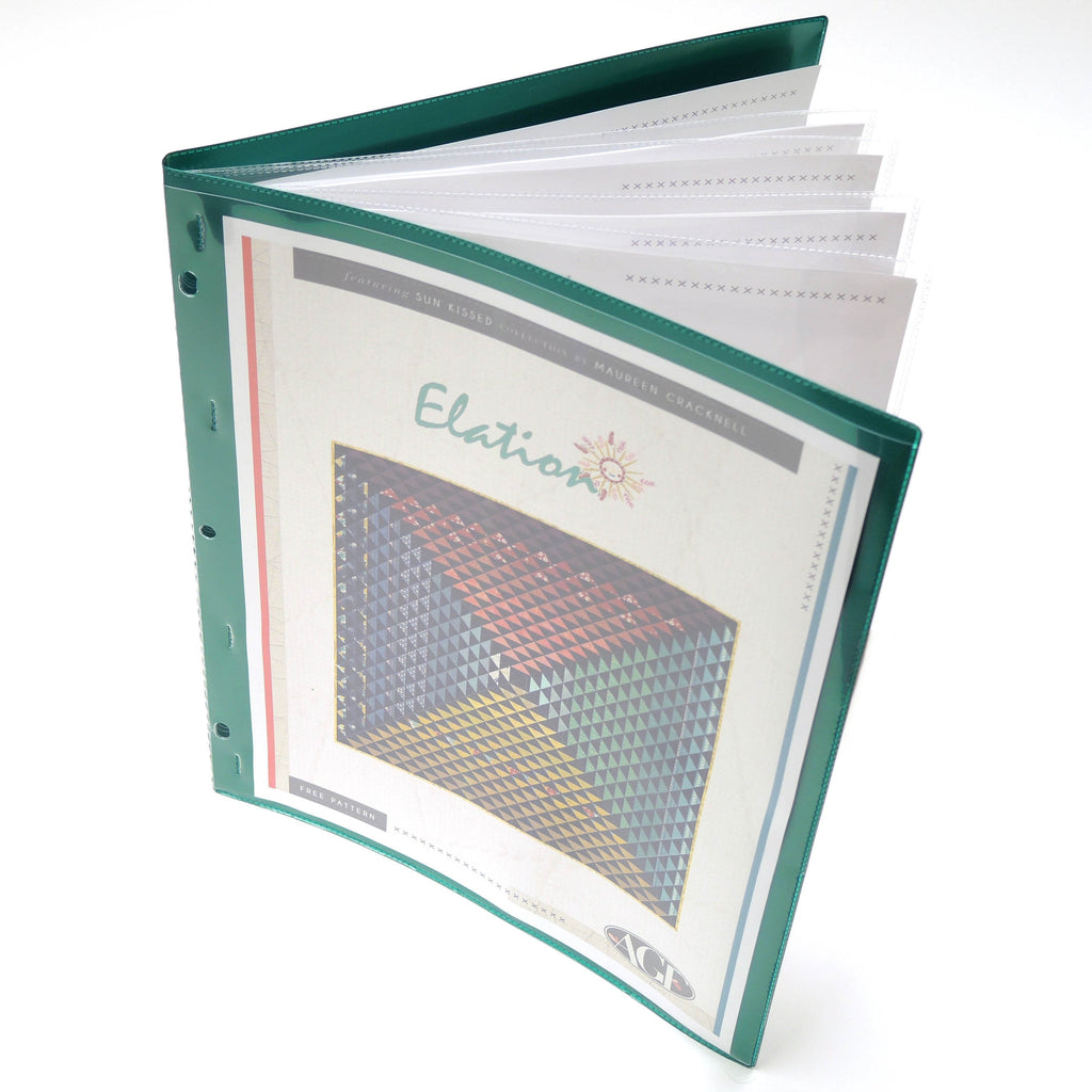 12 Page Plastic Patter Keeper - Metallic Colors- 3-Pack