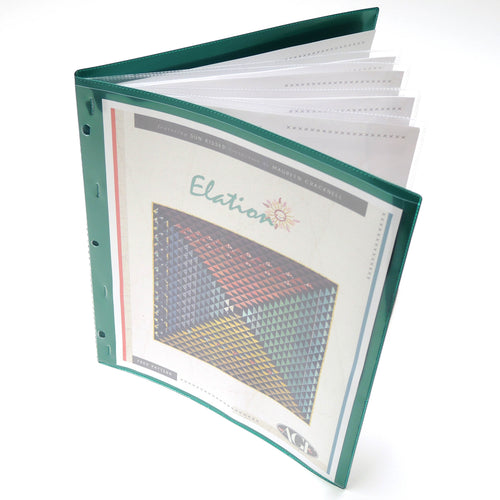 12 Page Plastic Patter Keeper - Metallic Colors- 3-Pack