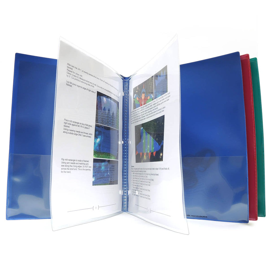 8 Page Plastic Patter Keeper - Metallic Colors- 3-Pack