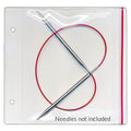 Zipper Case for Circular Knitting Needles & Crochet Hooks - 6 ½" x 5" - Side Zipper