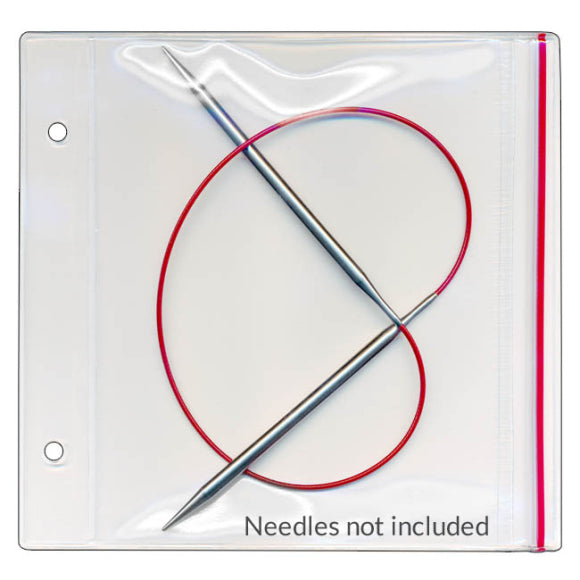 Zipper Case for Circular Knitting Needles & Crochet Hooks - 6 ½" x 5" - Side Zipper