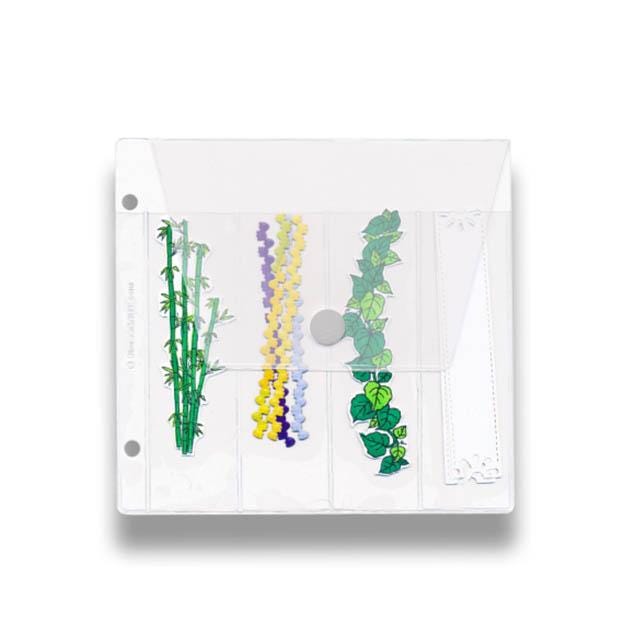 4-Pocket Binder Page with Flap - Velcro® Closure - 6" X 6" - 10 Pack