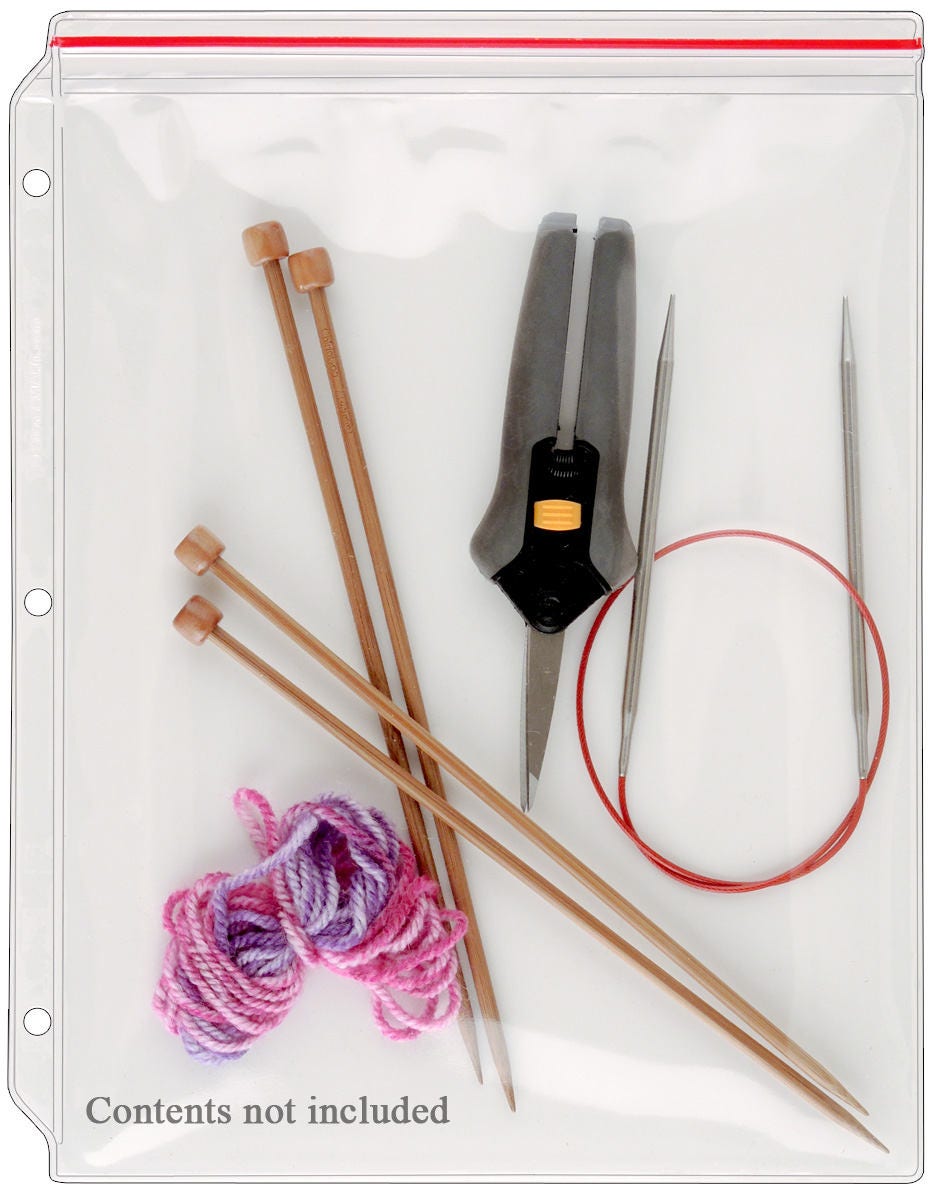 Zip Top Supply Case & Page Protector - 8 1/2" x 10 3/4"