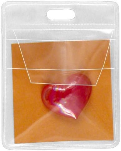 Vinyl Jewelry Display Pouch – Flap Closure, 1 5/8" Square