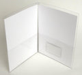 Clear Plastic Folder with Pockets – Business Card Holder, Durable Vinyl (P222NS)