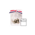 Vinyl Jewelry Display Pouch – Flap Closure, 1 5/8" Square