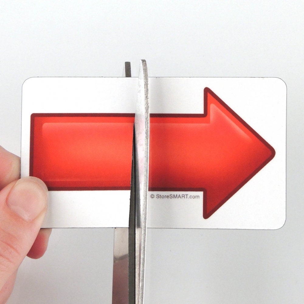 Magnetic Solid Arrows - Variety Pack - Red and Green - 2" x 3 .5"