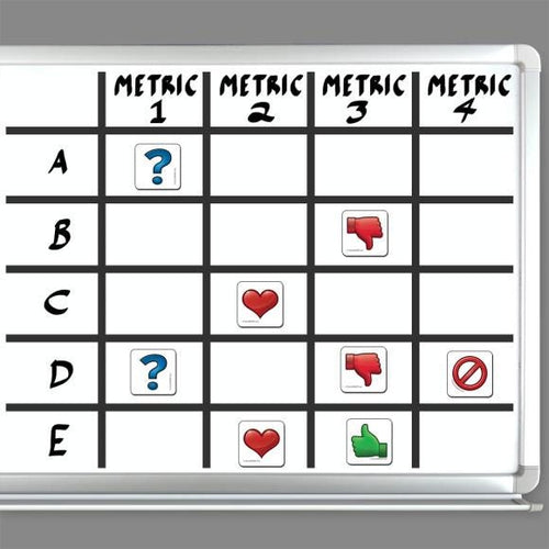 "No" Symbol Magnet - 1 1/4" Square