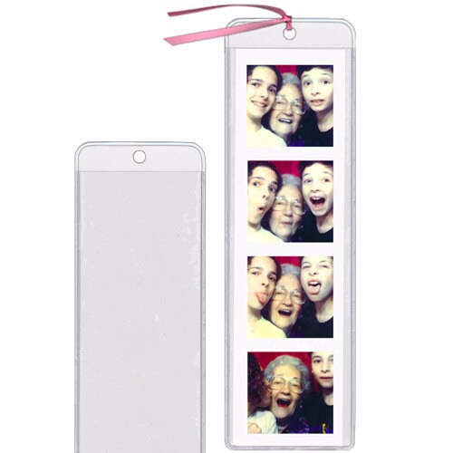 Bookmark Covers/Holders with Tassel Hole - Clear Plastic