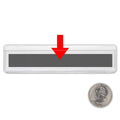 Magnetic Clear Plastic Shelf Tag - 1" x 4" Label Holder