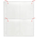 Archival Photo Page Refill – 3-Ring Binder, 4 x 5 Pockets