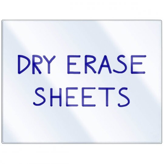 Dry Erase Clear Adhesive Sheet - Letter Size - 10 Pack