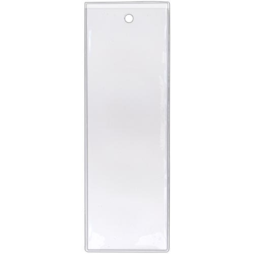 Plastic Bookmark Covers with Tassel Hole - Clear Plastic