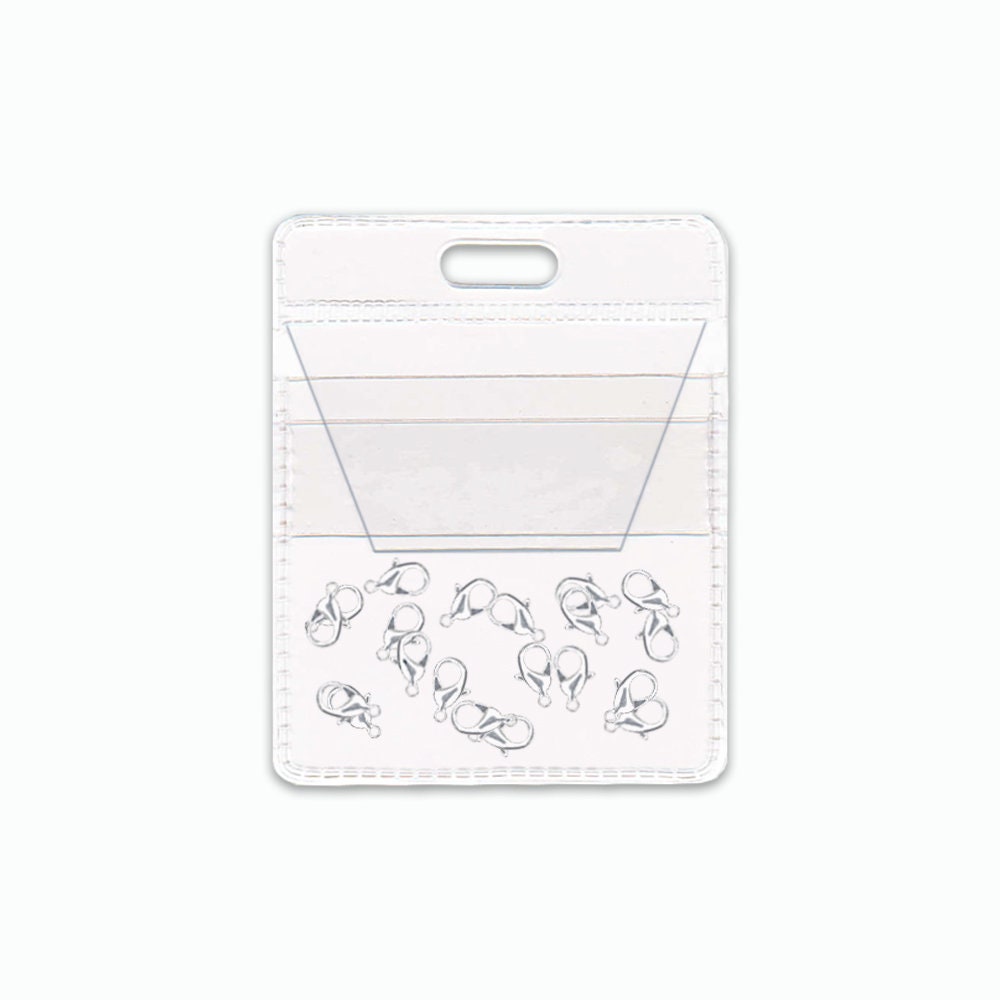 Vinyl Jewelry Display Pouch – Flap Closure, 1 5/8" Square