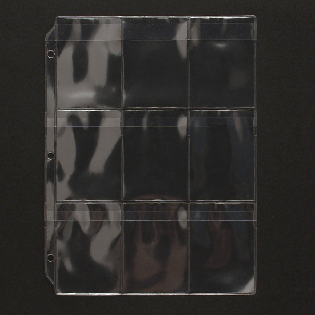 Binder Page for Your Notions - Top Load with Flaps - 9 Pockets