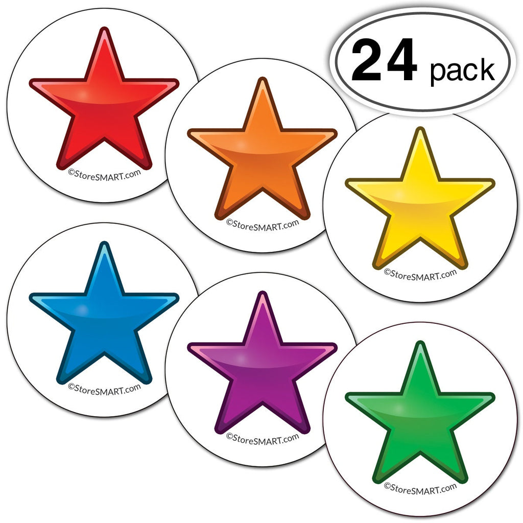 Star Magnets Rainbow - each color included