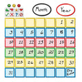 StoreSMART 3" x 3" Smart Magnetic Notes - Calendar Variety Pack - 55 Pieces