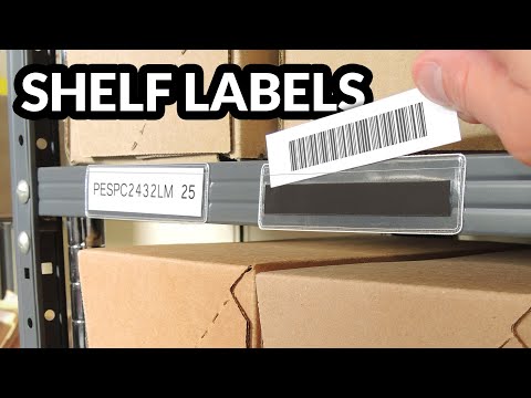 Magnetic Clear Plastic Shelf Label Holder - 1" x 4"